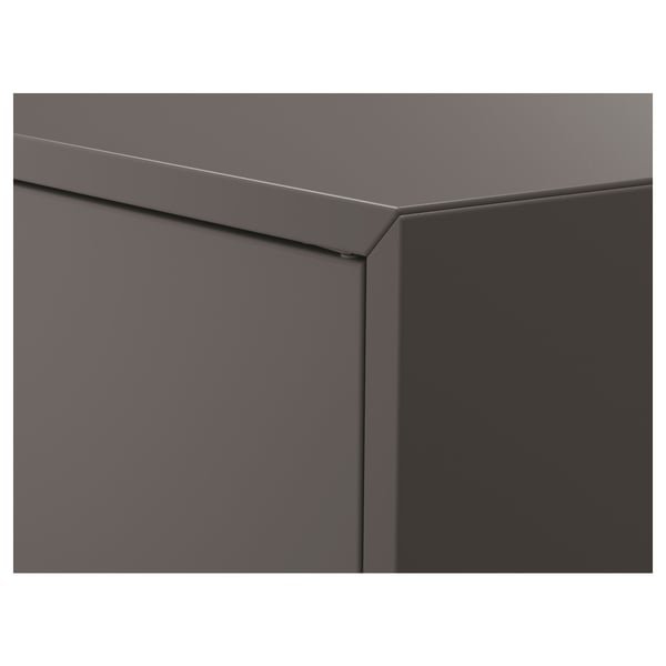 EKET Väggmonterad hyllsektion, mörkgrå, 70x35x70 cm