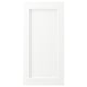 Vit ENKÖPING skåplucka, slät, rektangulär, träliknande folie.