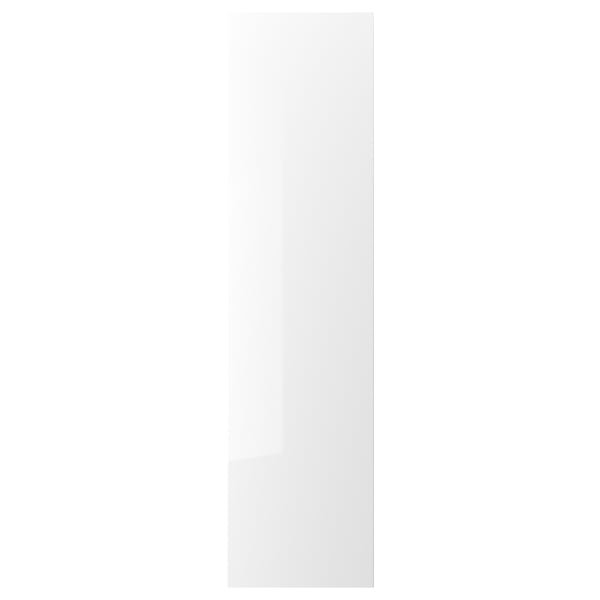 En elegant, högblank FARDAL-dörr, vit med en fyrkantig form och slät design.