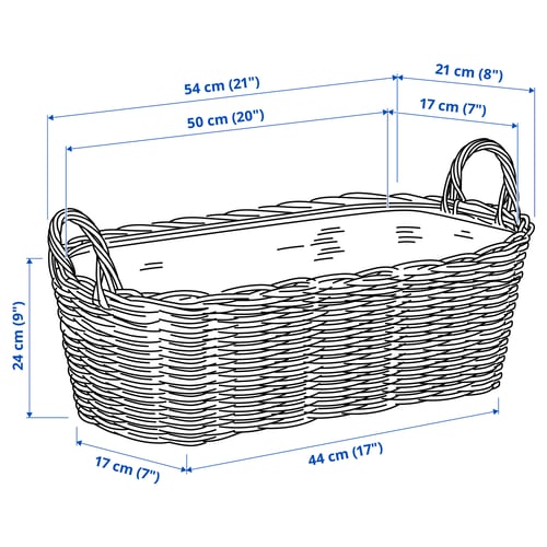 Illustration med mått för produkten: FLODBJÖRK.