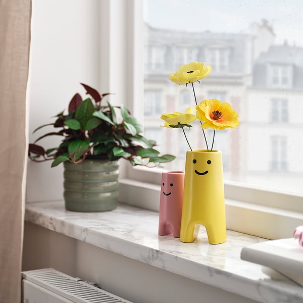 FRÖVÄXT Vas, gul, 14 cm
