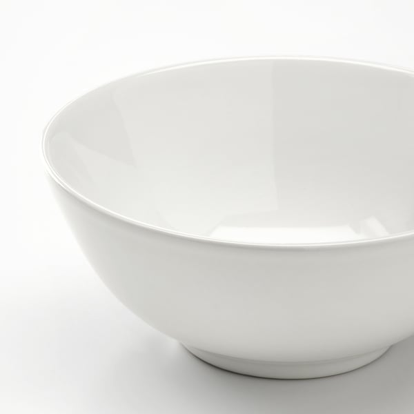 Vit blank skål