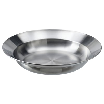 GRILLTIDER Djup tallrik, rostfritt stål, 21 cm