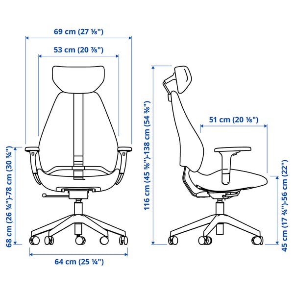 Illustration med mått för produkten: GRUPPSPEL.