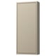 Beige HAVBÄCK väggskåp, träfiberskiva, glashylla, minimalistisk design.
