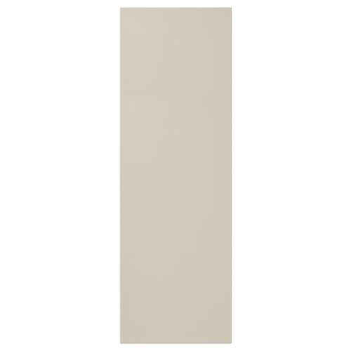HAVSTORP: beige, slät, rektangulär skåpfront. Modern, neutral stil.