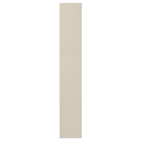 Beige HAVSTORP skåpfront, rektangel med slät yta.