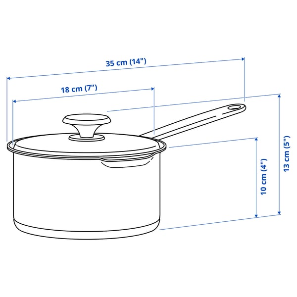 Illustration med mått för produkten: HEMKOMST.