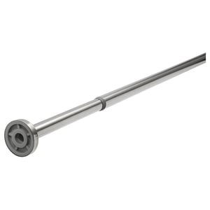 Justerbar duschstång 120-200 cm, inga skruvar, silver med gummilock