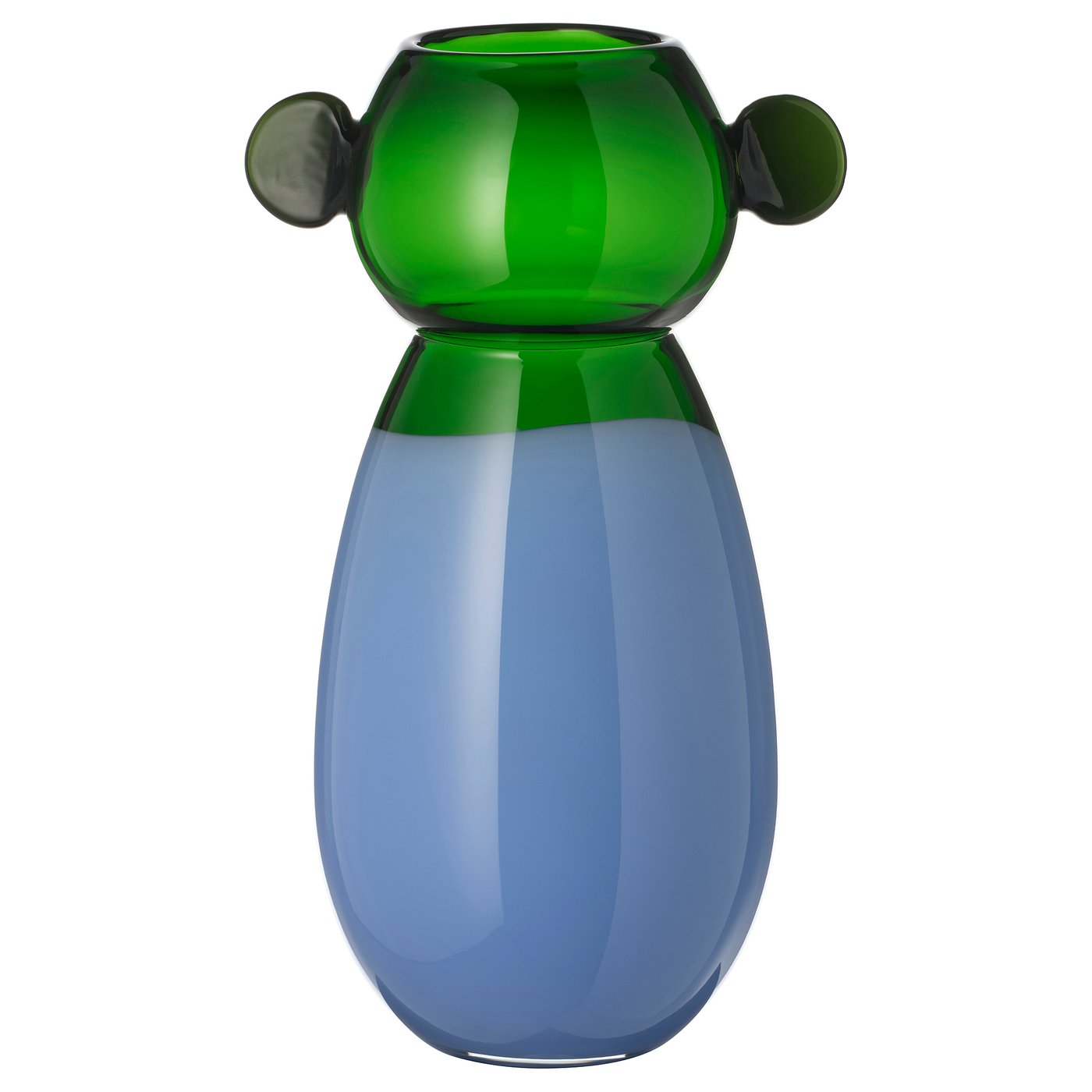 IKEA PS 2026 Vas, glas/blå/grön, 38 cm