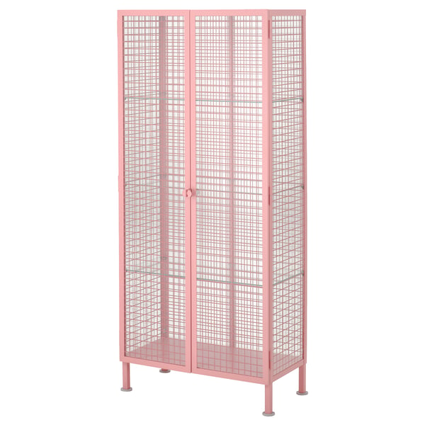 IKEA PS 2026 Vitrinskåp, ljusrosa, 73x36x160 cm