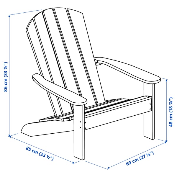 Illustration med mått för produkten: KLÖVEN.
