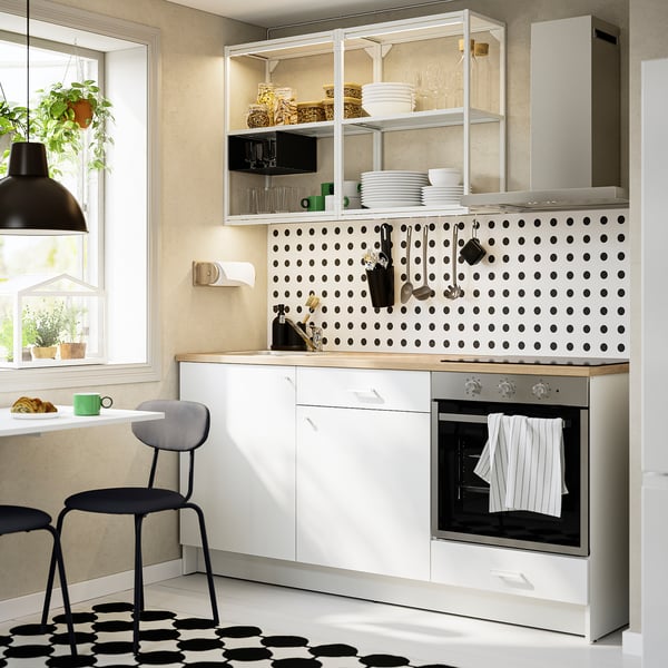 KNOXHULT Kök, vit, 180x61x220 cm