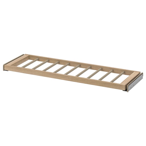 Byxhängare KOMPLEMENT - ljust trä, stålram, lamelldesign - lätt att dra, mjuk stängning.