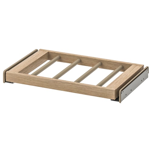 Byxhängare KOMPLEMENT, beige, trä, metall, rektangulär, tre stänger.