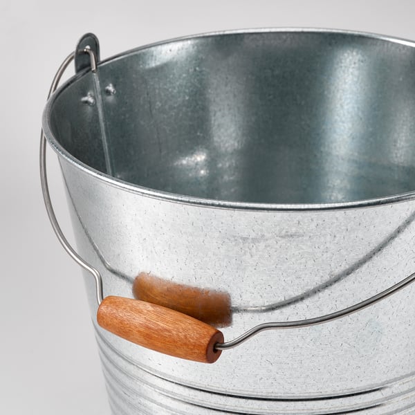 KORKGRAN Hink/kruka, inom-/utomhus/förzinkad, 10 l