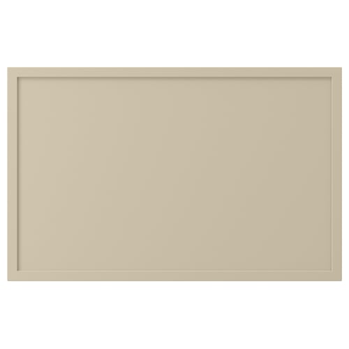 KRUKMAKARE ljusbeige rektangulär skåpfront, enkel modern design.