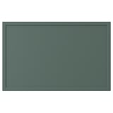 KRUKMAKARE grön rektangulär förvaringsdörr. Modern, minimalistisk design, elegant plastfinish.