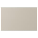 Beige LAPPVIKEN skåppanel, rektangulär, slät design, gjord av pappersfolie och plast.