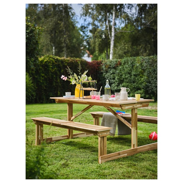 LERHOLMEN Picknickbord, akacia utomhus