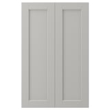 LERHYTTAN ljusgrå köksskåp med klassisk, traditionell design och stomme i massivt trä.