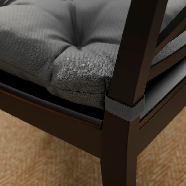 MALINDA Stoldyna, grå, 40/35x38x7 cm