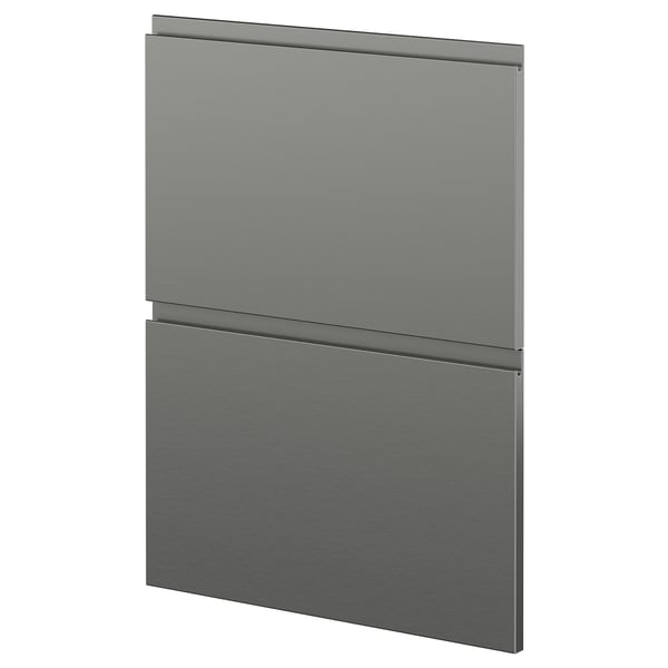 METOD 2 fronter för diskmaskin, Voxtorp rostfritt stålmönstrad, 60 cm
