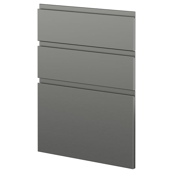 METOD 3 fronter för diskmaskin, Voxtorp rostfritt stålmönstrad, 60 cm