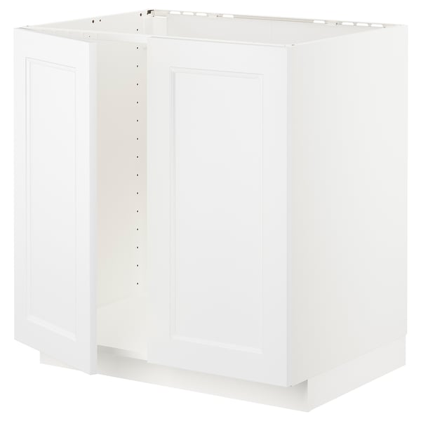 Modernt vitt METOD köksskåp, elegant och minimalistiskt.