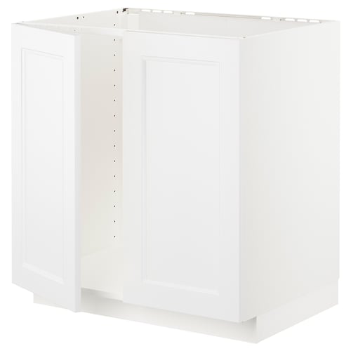 Modernt vitt METOD köksskåp, elegant och minimalistiskt.