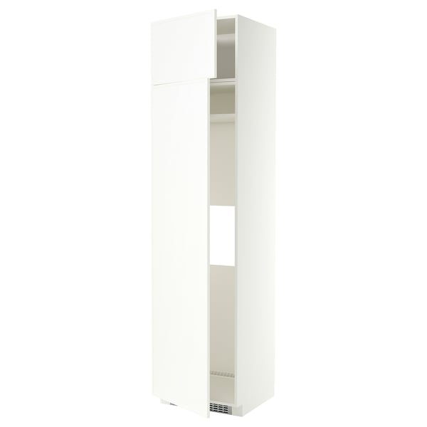 METOD Hs f kyl el frys m 2d, vit/Aspudden matt vit, 60x60x240 cm