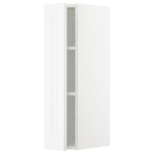 Vitt METOD-skåp, modern köksförvaring, rektangulär form, elegant design, vit finish.