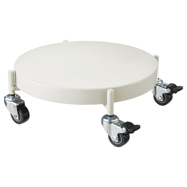OLIVBLAD Blomvagn, inom-/utomhus/off-white, 32 cm