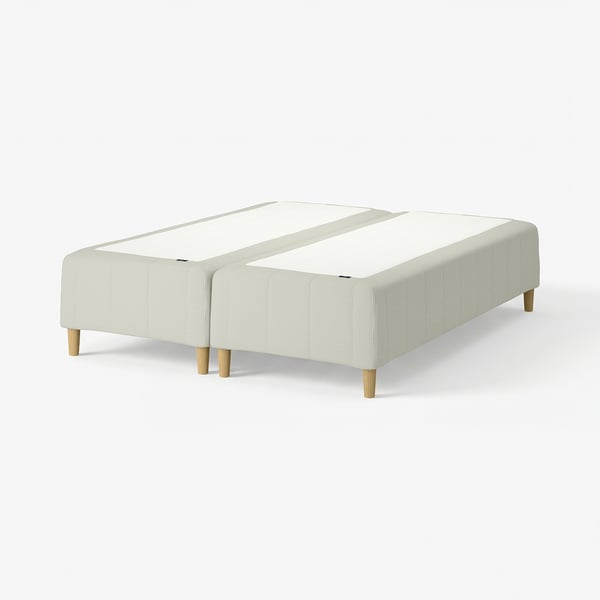 RÅHOLMAR Resårbtn m pocketresårkärna 5 zoner, inkl ben medium fast/Knisa ljusbeige, 180x200 cm