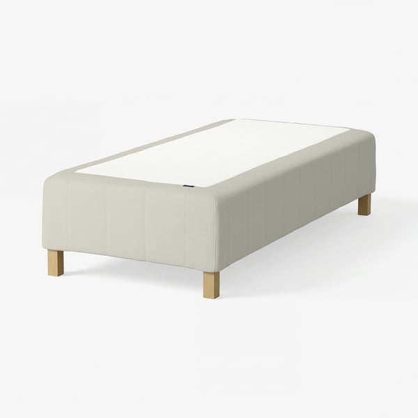 RÅHOLMAR Resårbtn m pocketresårkärna 5 zoner, inkl ben medium fast/Knisa ljusbeige, 90x200 cm
