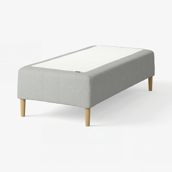 RÅHOLMAR Resårbtn m pocketresårkärna 5 zoner, inkl ben medium fast/Tibbleby beige/grå, 80x200 cm