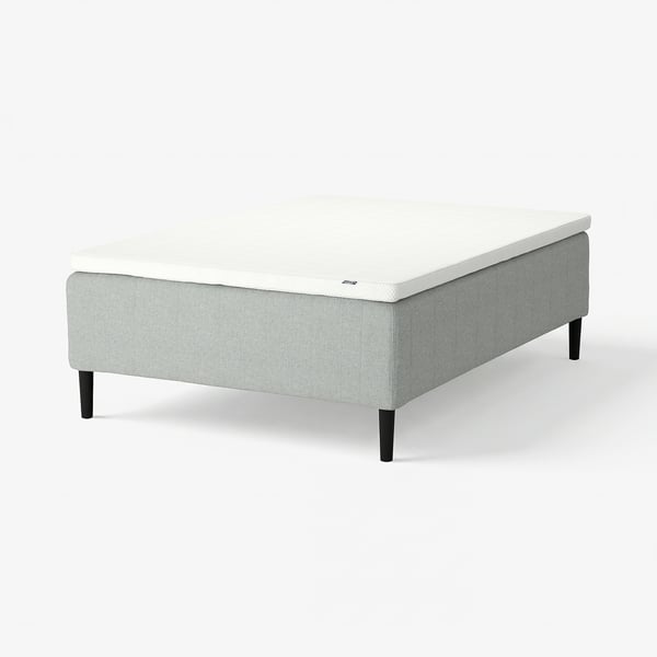 RISHÖJDEN Resårbtn m pocketresårkärna 7 zoner, inkl ben och bäddmadrass medium fast/Tibbleby beige/grå Norrsele, 120x200 cm
