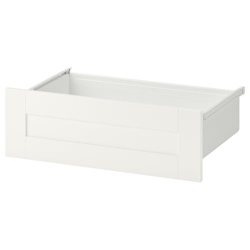 SANNIDAL vit låda, elegant och stilren, rektangulär form med modern design.