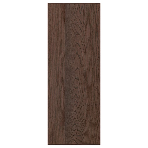 SINARP lådpanel i mörk träådring, rektangulär, ekfanér, elegant konturer.