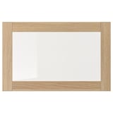 SINDVIK: ektonad ram med front i klarglas, minimalistisk design.