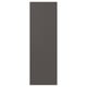 Svart rektangulär SKATVAL-skåpsdörr, slank och modern platt design. Tillverkad av plast och spånskiva.