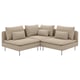 SÖDERHAMN Hörnsoffa, 3-sits, Kelinge beige