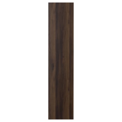 Träpanel från kollektionen STORKLINTA. Mörkbrun, elegant, rektangulär, spånskiva med träådrad yta.