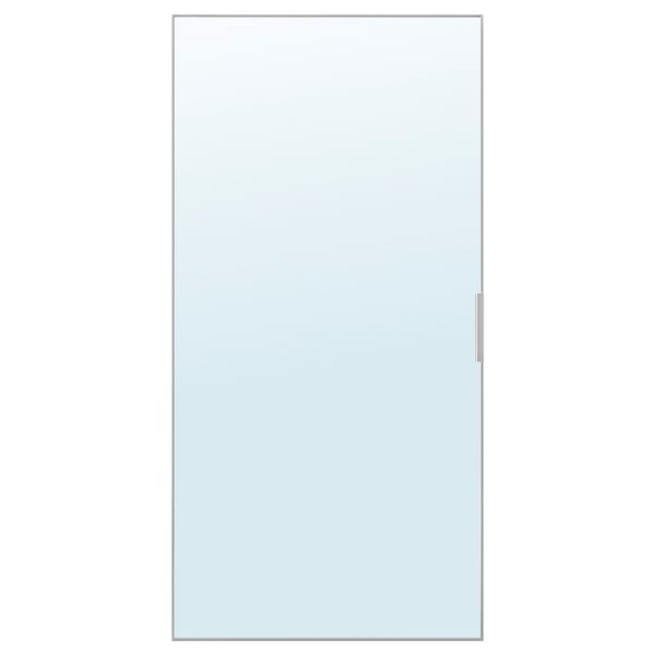 STRAUMEN spegeldörr i silver, elegant och rektangulär, som förbättrar utrymme och stil.
