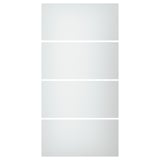 En SVARTISDAL skjutdörrspanel i frostat glas i vitt, rektangulär med elegant design.
