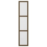 TONSTAD dörr, brun, rektangulär, strukturerat glas, släta kanter.