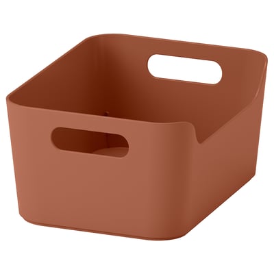 UPPDATERA Låda, rödbrun, 24x17 cm