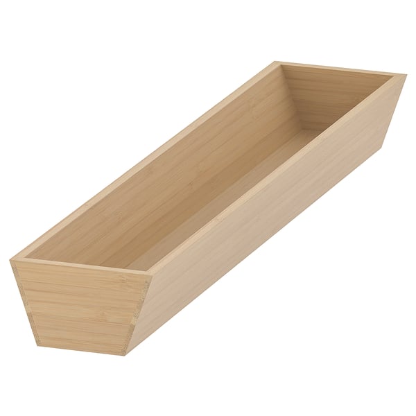 UPPDATERA köksredskapsbricka i trä, ljusbrun, bambu, rektangulär.
