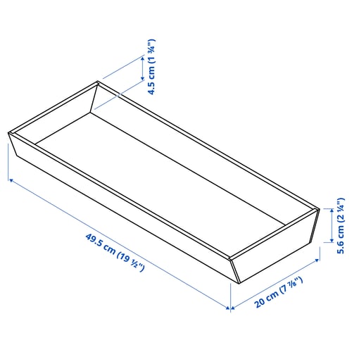 Illustration med mått för produkten: UPPDATERA.