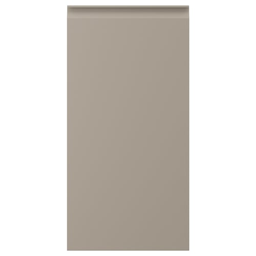 UPPLÖV beige köksskåp med integrerat handtag En elegant, rektangulär design tillverkad av återvunnet material.